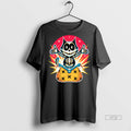 New X Ray Cat Cartoon Graphic Tee Shirt Sweater
