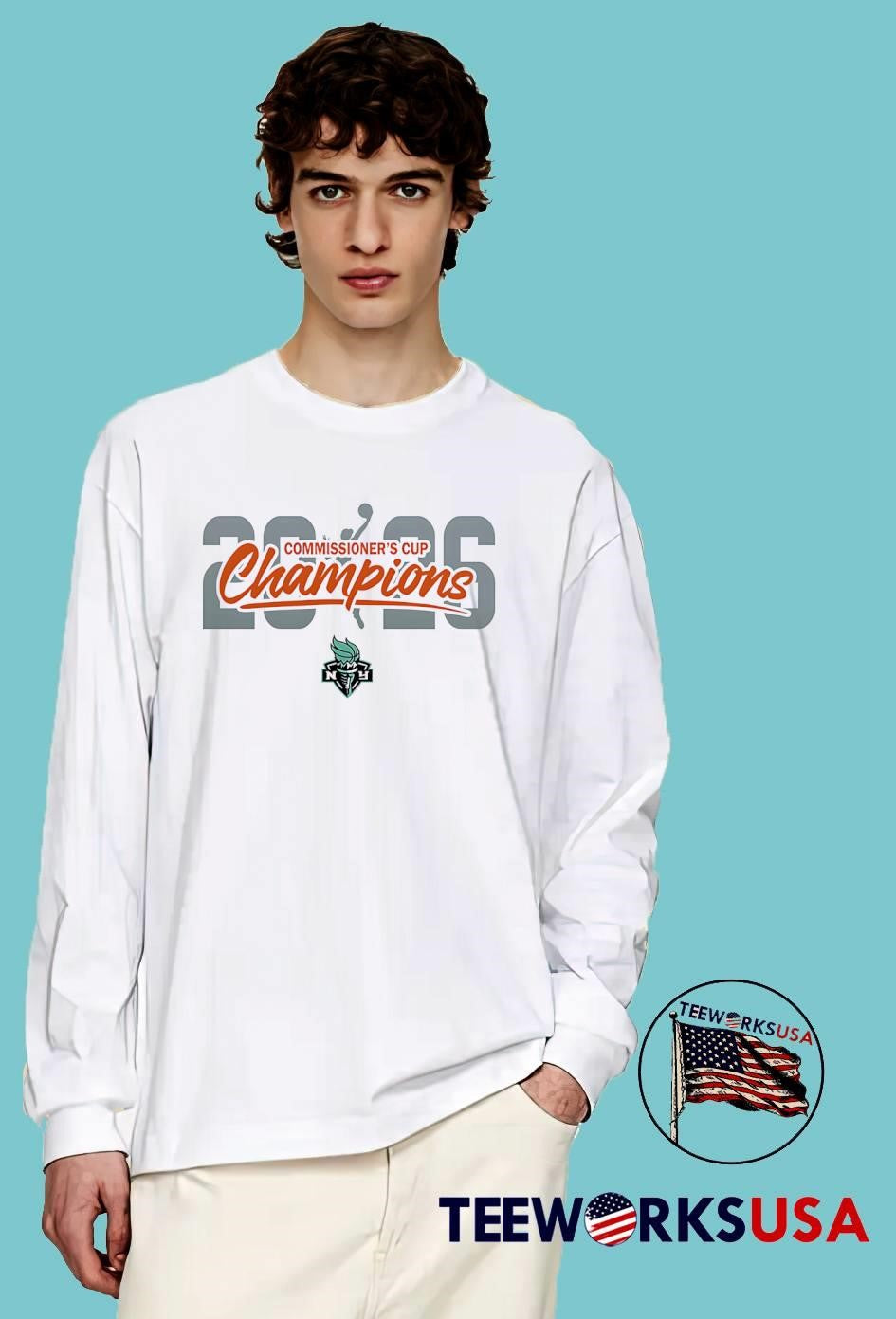New York Liberty 2025 Commissioner’s Cup Champions Shirt