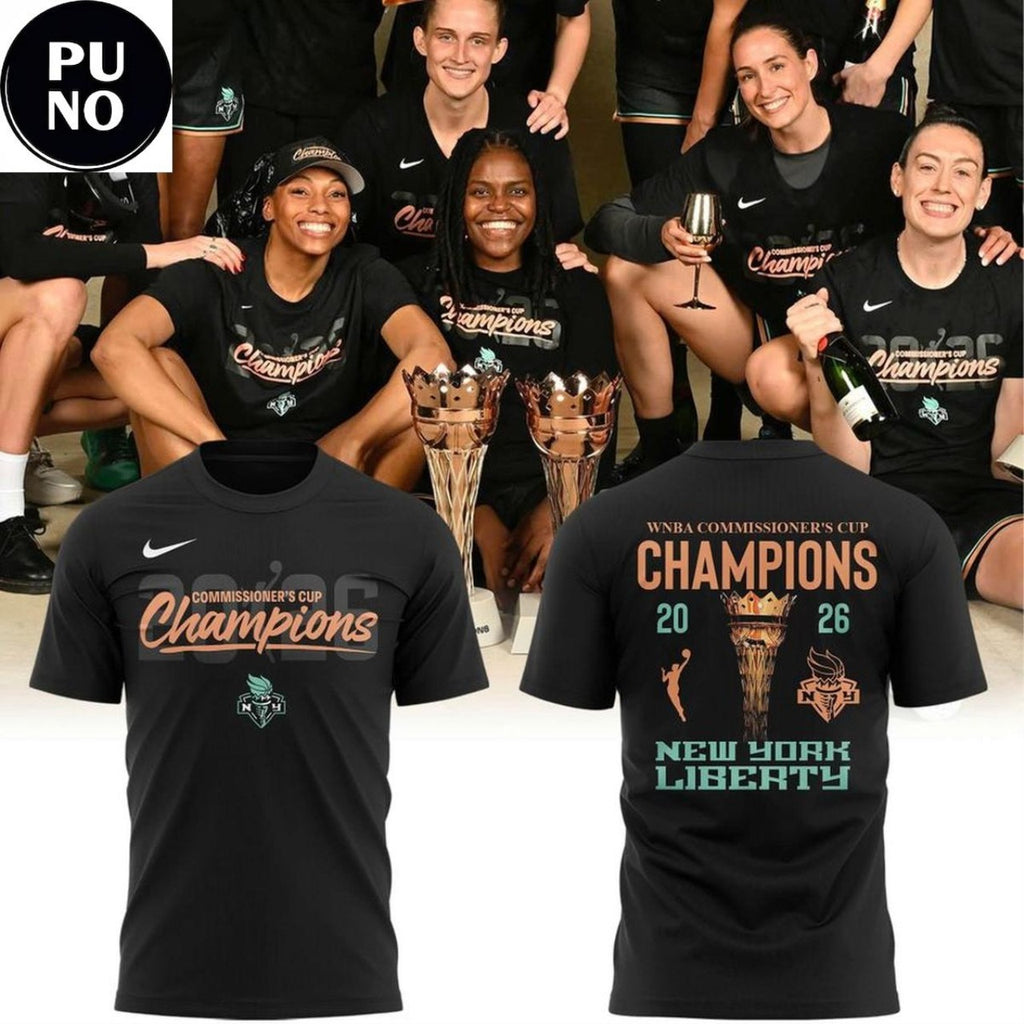 New York Liberty 2026 WNBA Commissioner’s Cup Champions Locker Room Shirt