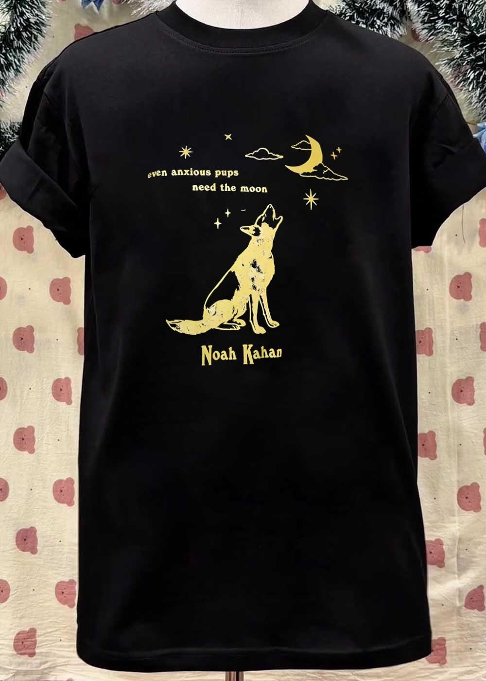 Noah Kahan even anxious pups need the moon shirt