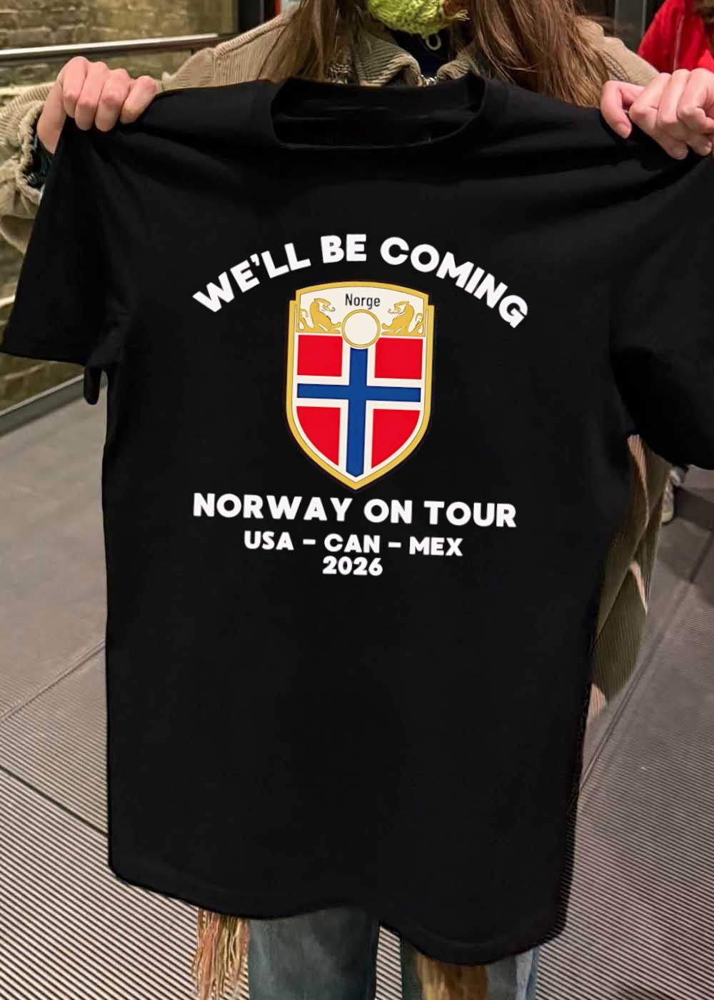 Norway on Tour 2026 USA CAN MEX We Will Be Coming Soccer Team T-Shirt