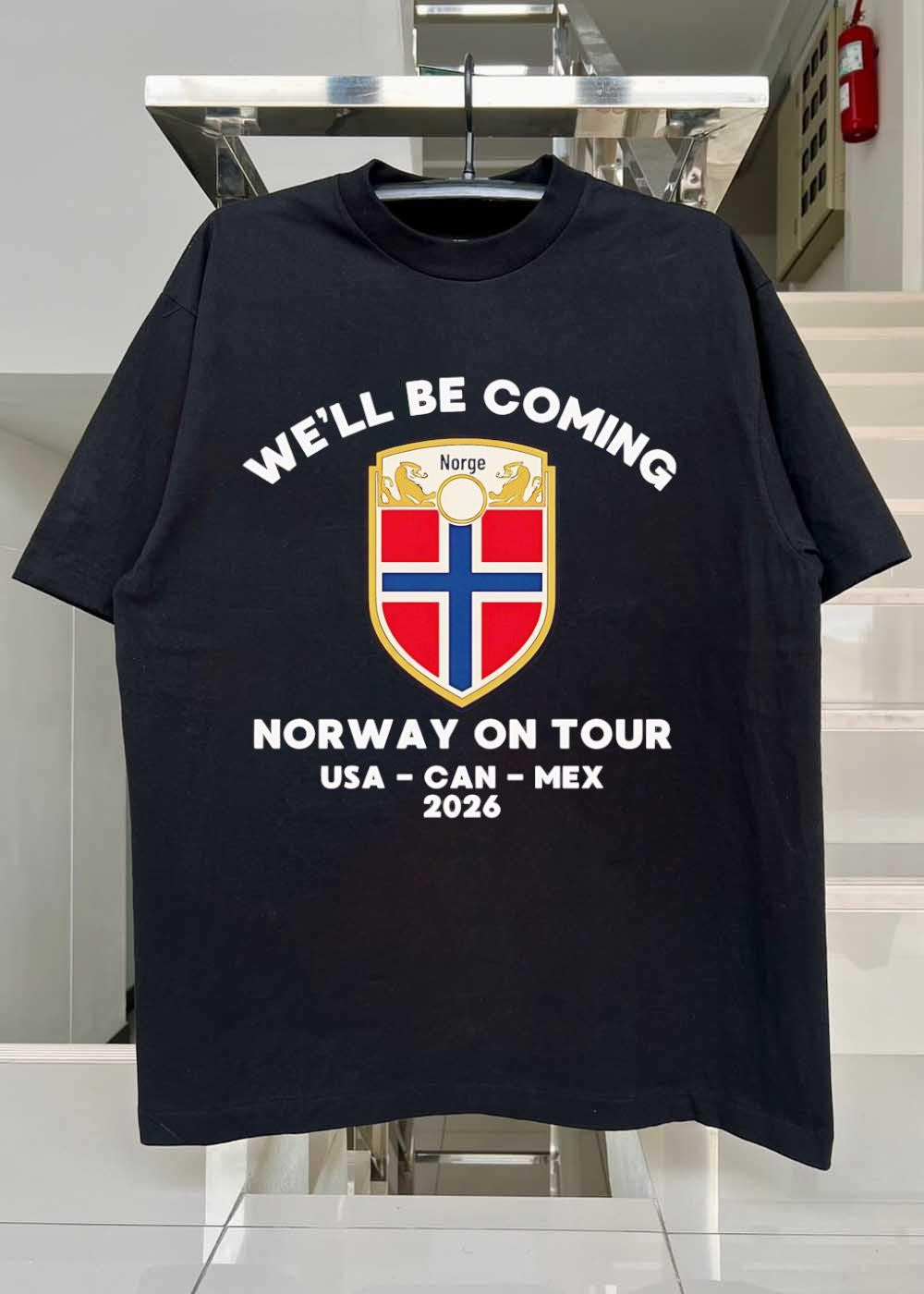 Norway on Tour 2026 USA CAN MEX We Will Be Coming Soccer Team T-Shirt