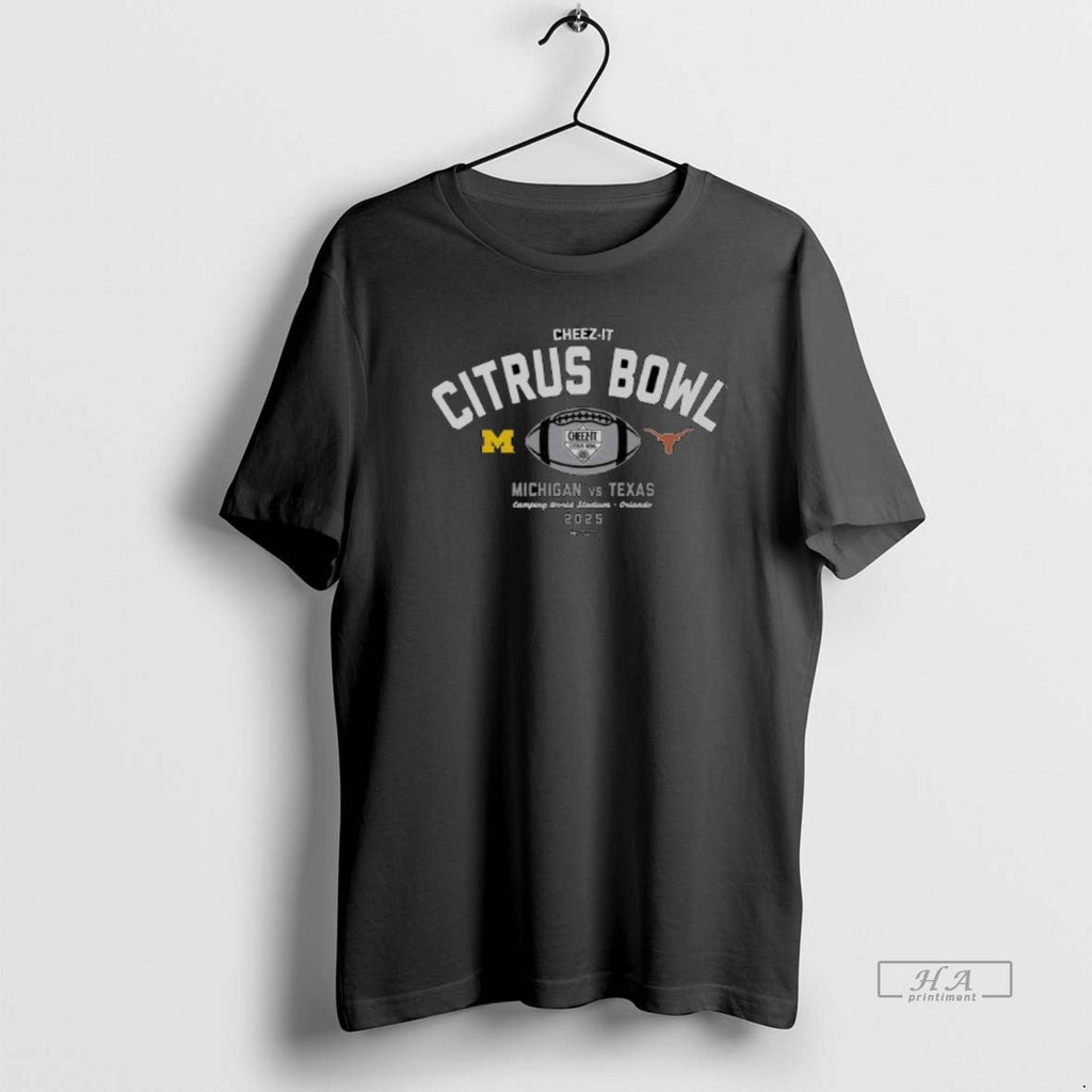 Official 2025 Cheez Citrus Bowl Michigan Wolverines Vs Texas Longhorns Camping World Stadium Orlando T-Shirts, Hoodie, Sweatshirt