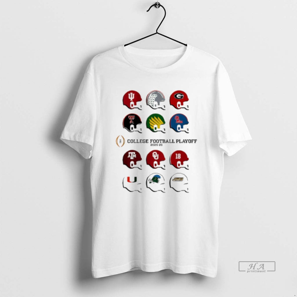 Official 2025 College Football Playoff Field Toy Team Helmets T-Shirts, Hoodie, Sweatshirt
