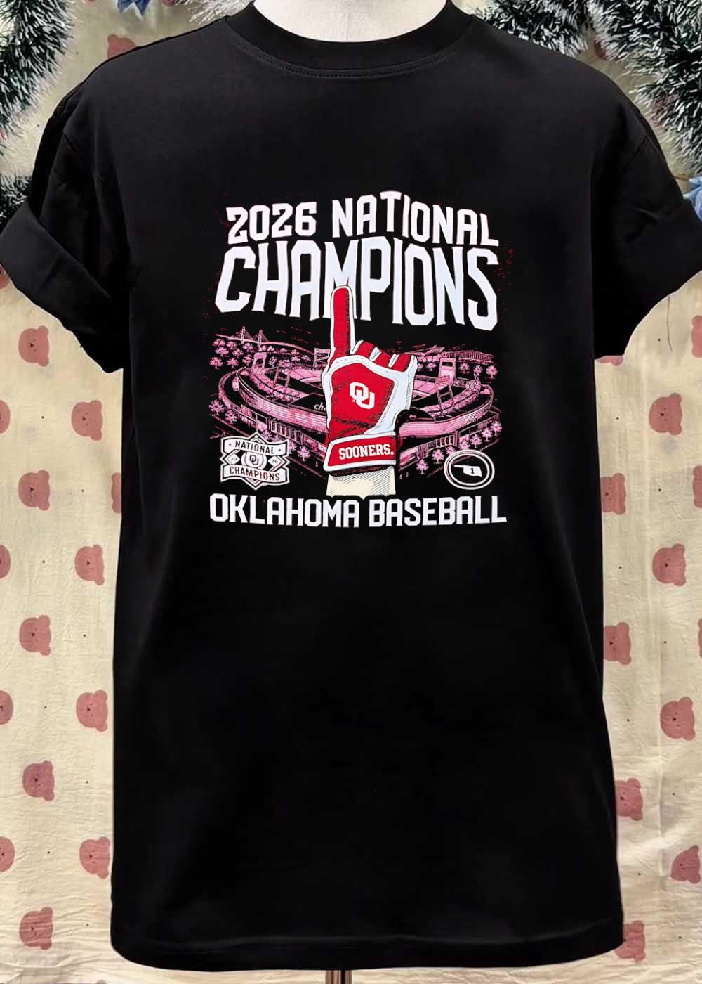 2026 National Champions Oklahoma Sooners Baseball T-Shirt