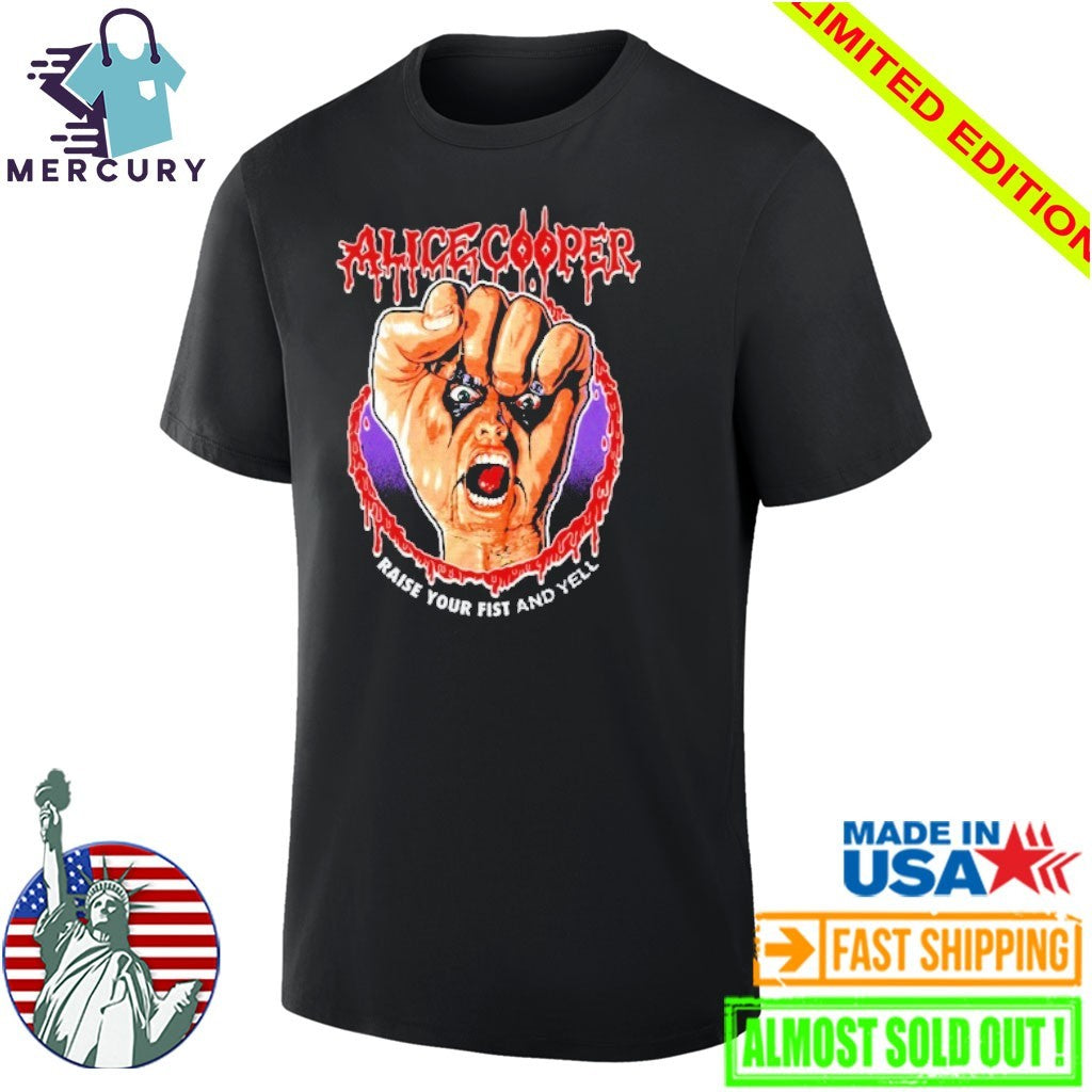 Alice Cooper Raise Your Fist Vignette Shirt