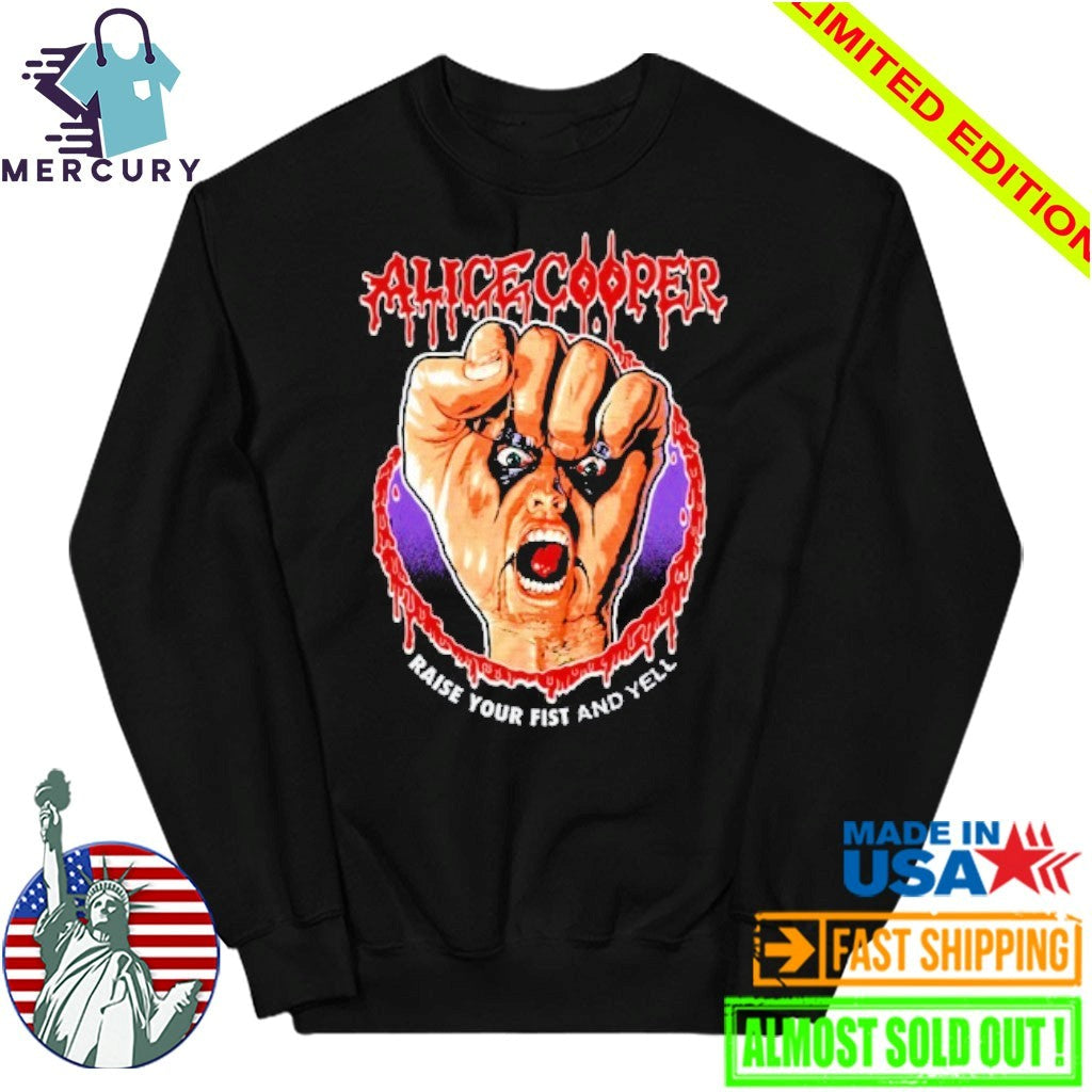 Alice Cooper Raise Your Fist Vignette Shirt