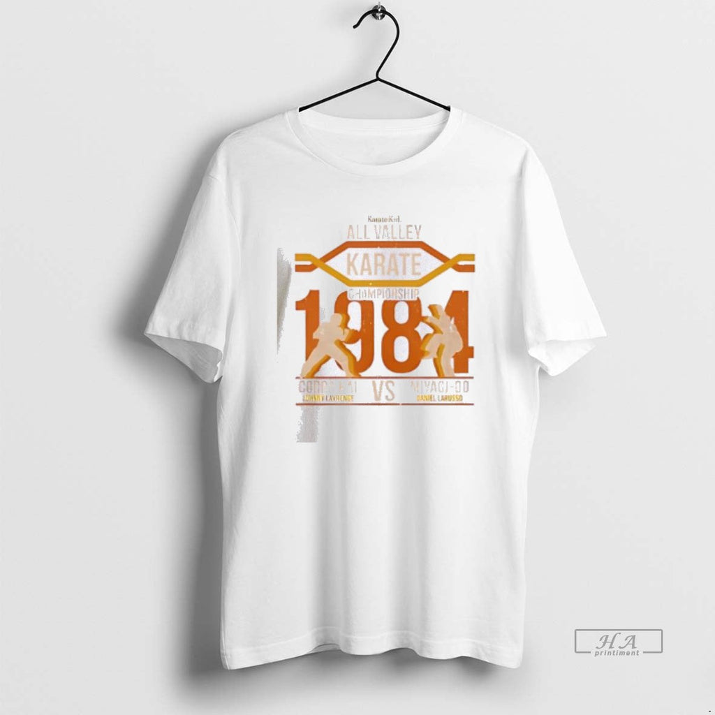 Official All Valley Karate Championship 1984 Cobra Kai Vs Miyagi Do Karate Kid T-Shirts, Hoodie, Sweatshirt