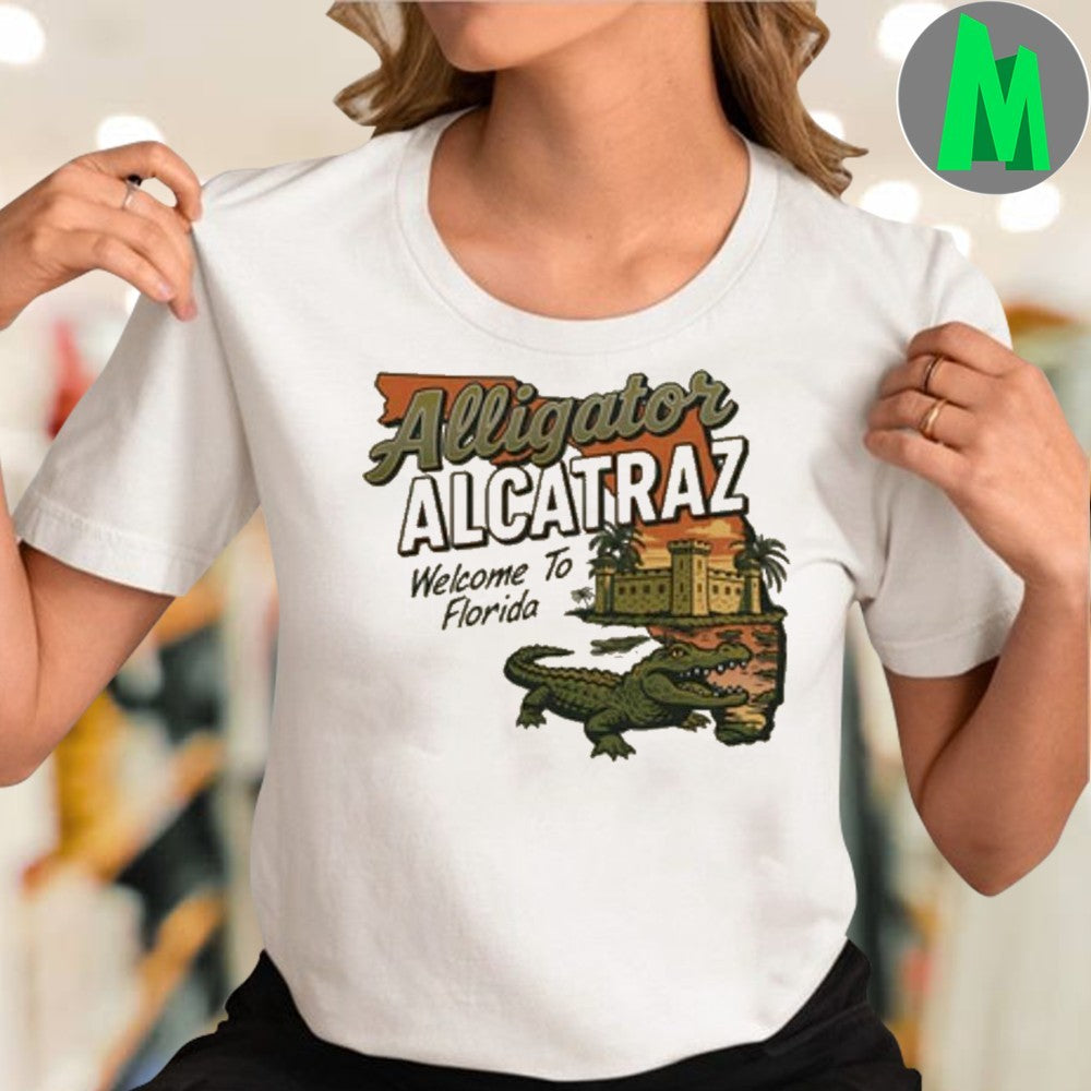 Alligator Alcatraz Welcome To Florida 2025 Graphic T-Shirt