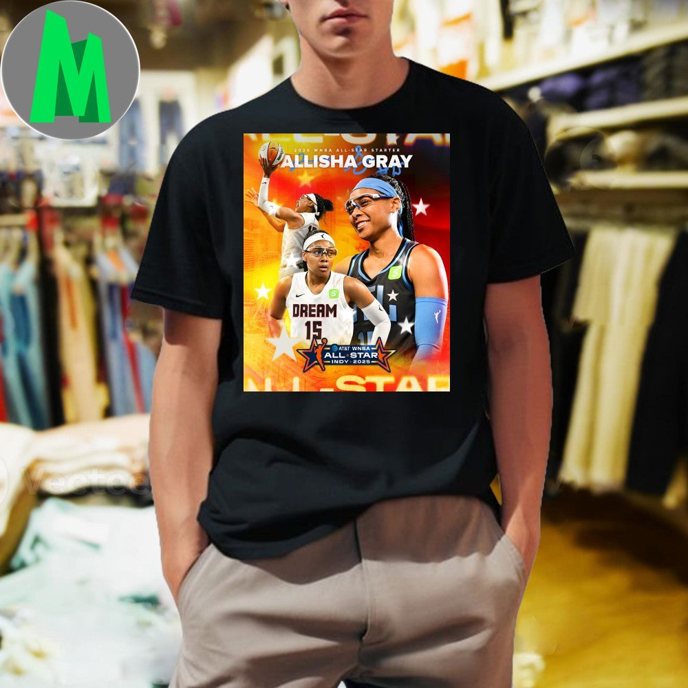 Allisha Gray 2025 WNBA All-Star Starter Basketball T-Shirt