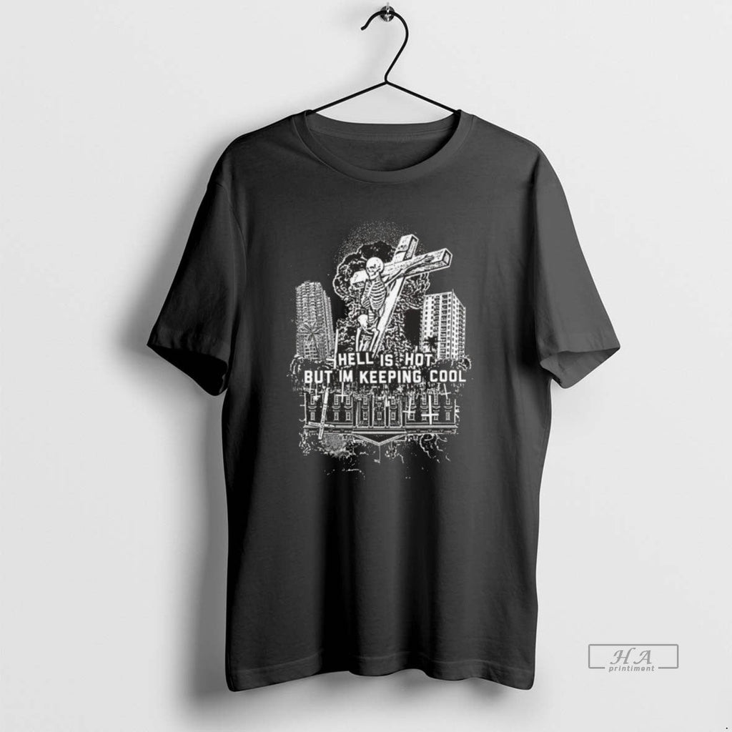 Official American Nightmare Hell Is Hot But Im Keeping Cool T-Shirts, Hoodie, Sweatshirt