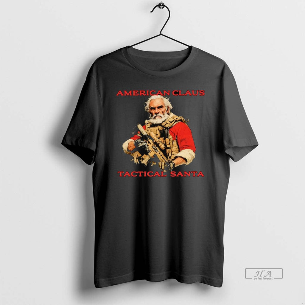 Official American Claus Tactical Santa T-Shirts, Hoodie, Sweatshirt
