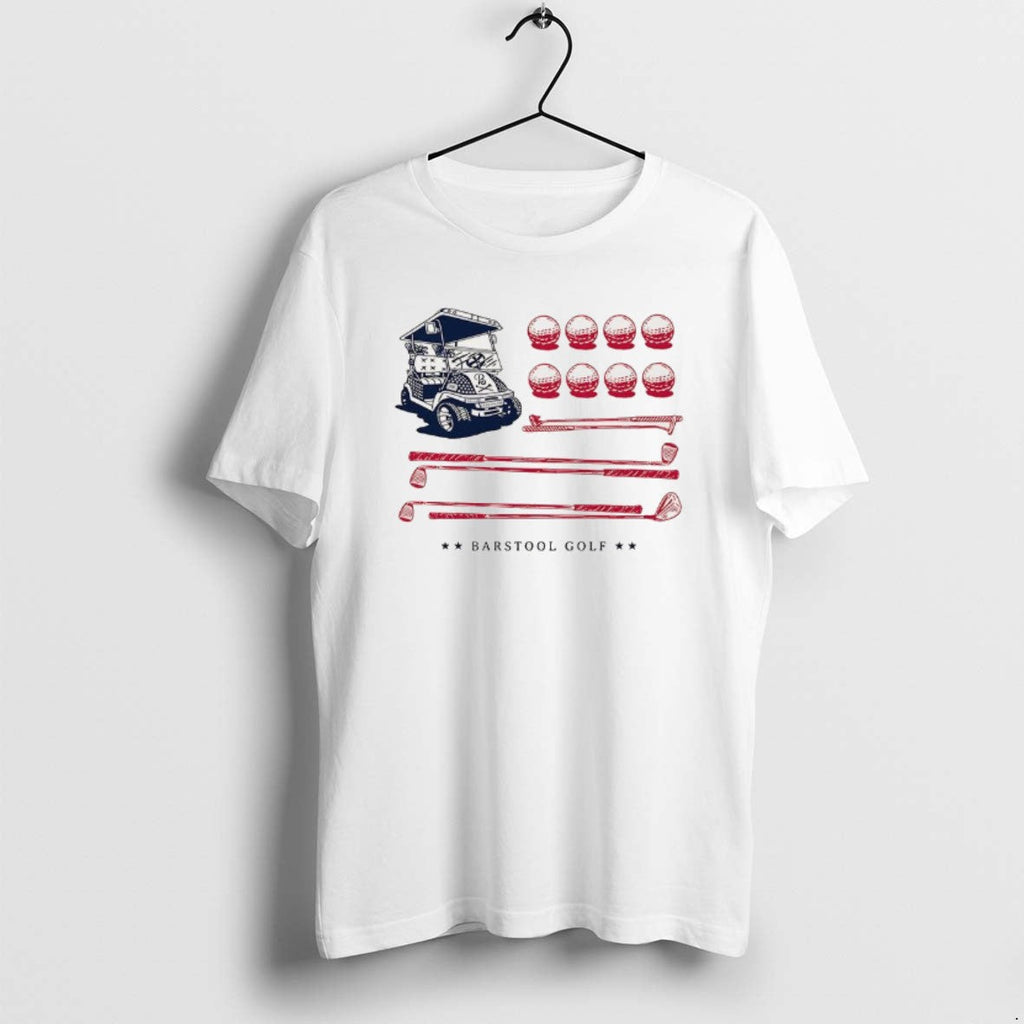 Official Barstool Golf Cart Ball Club Usa Flag T-Shirts, Hoodie, Sweatshirt