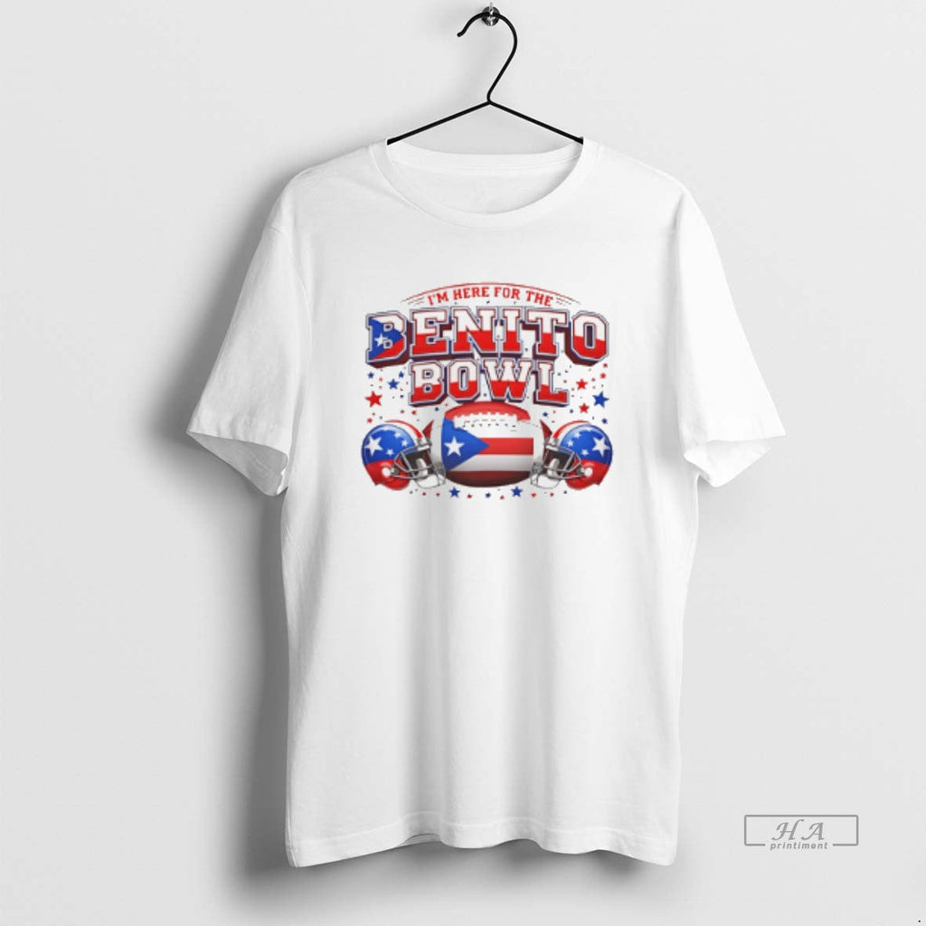 Official Benito Bowl Lx 2026 Im Here Benito Bad Halftime Show T-Shirts, Hoodie, Sweatshirt