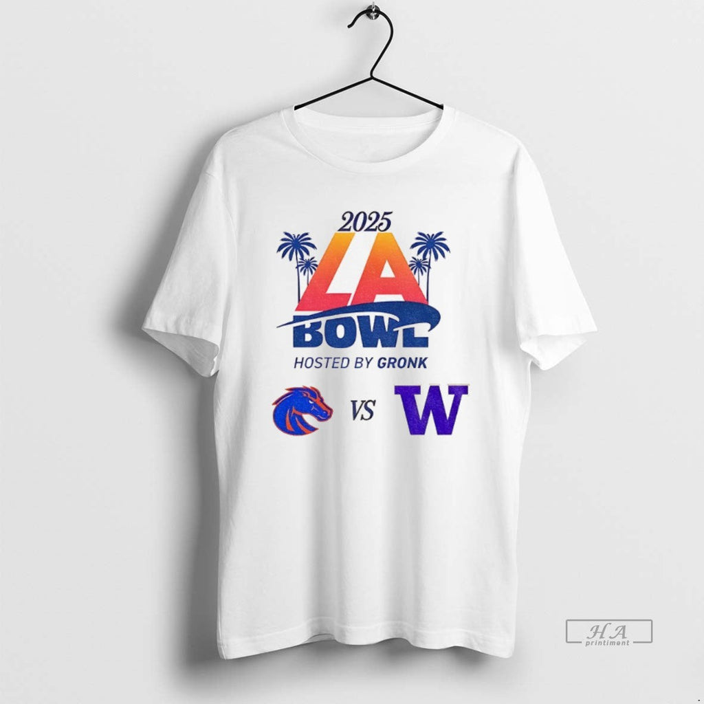 Official Boise State Broncos Vs Washington Huskies Football 2025 La Bowl Matchup T-Shirts, Hoodie, Sweatshirt