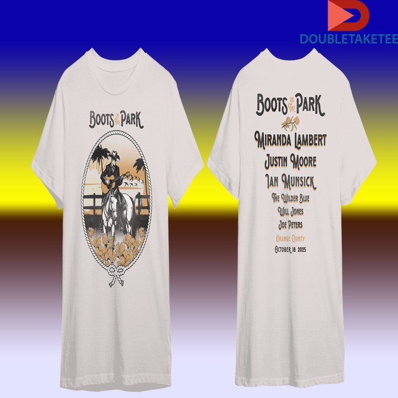 Boots In The Park San Juan Capistrano 10.18.2025 Cowboy Guitar T-shirts