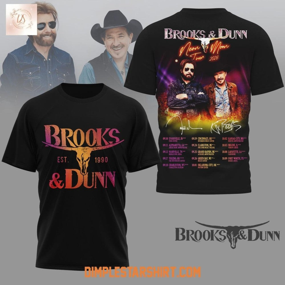 Brooks & Dunn Neon Moon Tour 2026 Shirt