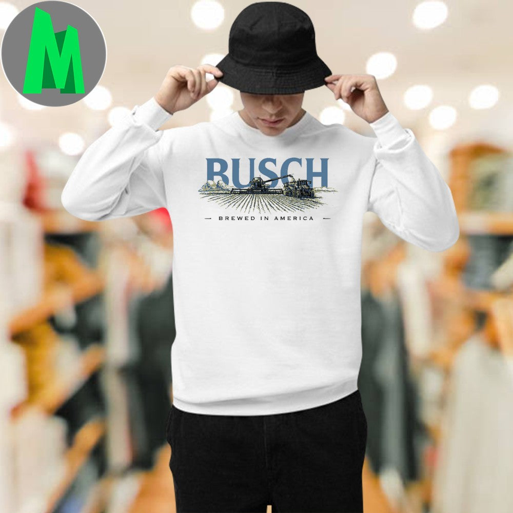 Busch Beer Brewed in America Farm Shirt
