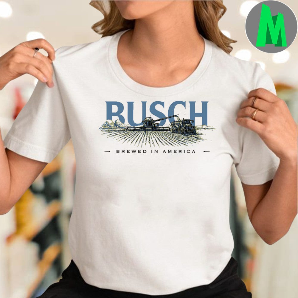 Busch Beer Brewed in America Farm Shirt