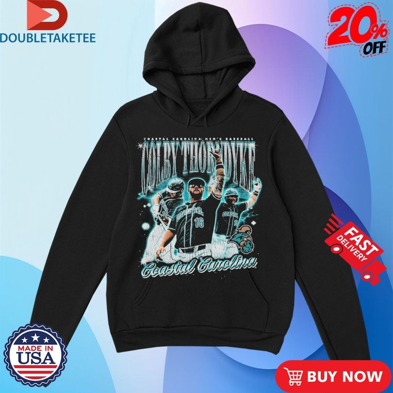 Colby Thorndyke Coastal Carolina Chanticleers Men’s Baseball Player Shirts