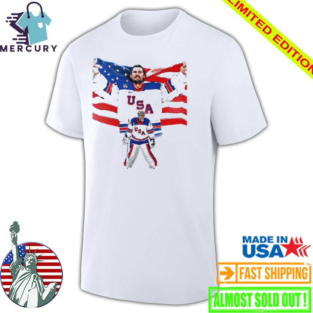 Connor Hellebuyck USA Hockey Champions Shirt