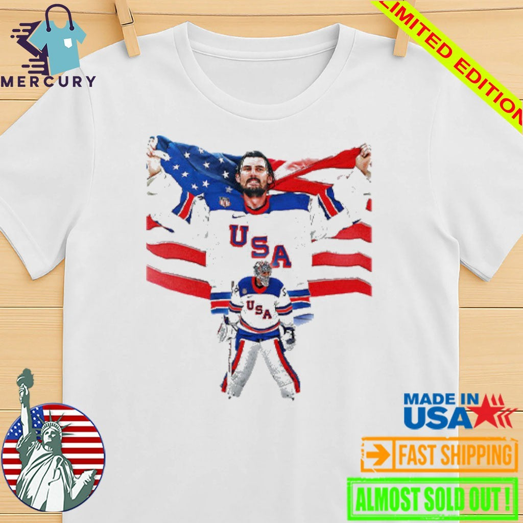 Connor Hellebuyck USA Hockey Champions Shirt