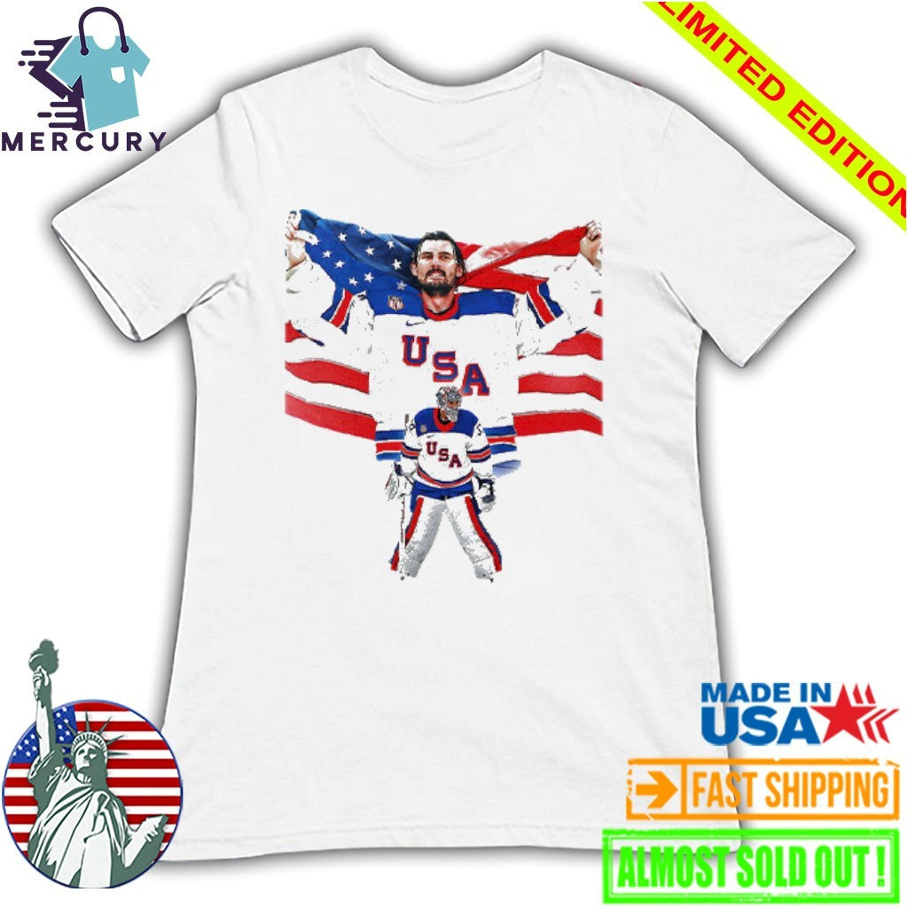 Connor Hellebuyck USA Hockey Champions Shirt