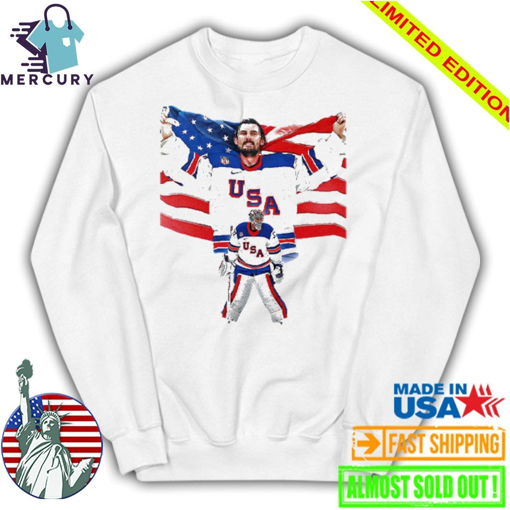 Connor Hellebuyck USA Hockey Champions Shirt