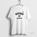 Official Cutter Gauthier Name Number Anaheim Ducks T-Shirts, Hoodie, Sweatshirt