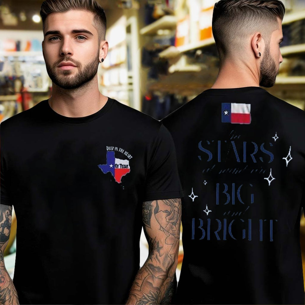 Deep In The Heart Of Texas Stars At Night Texas Flood Relief Fundraiser Two Sides Shirt