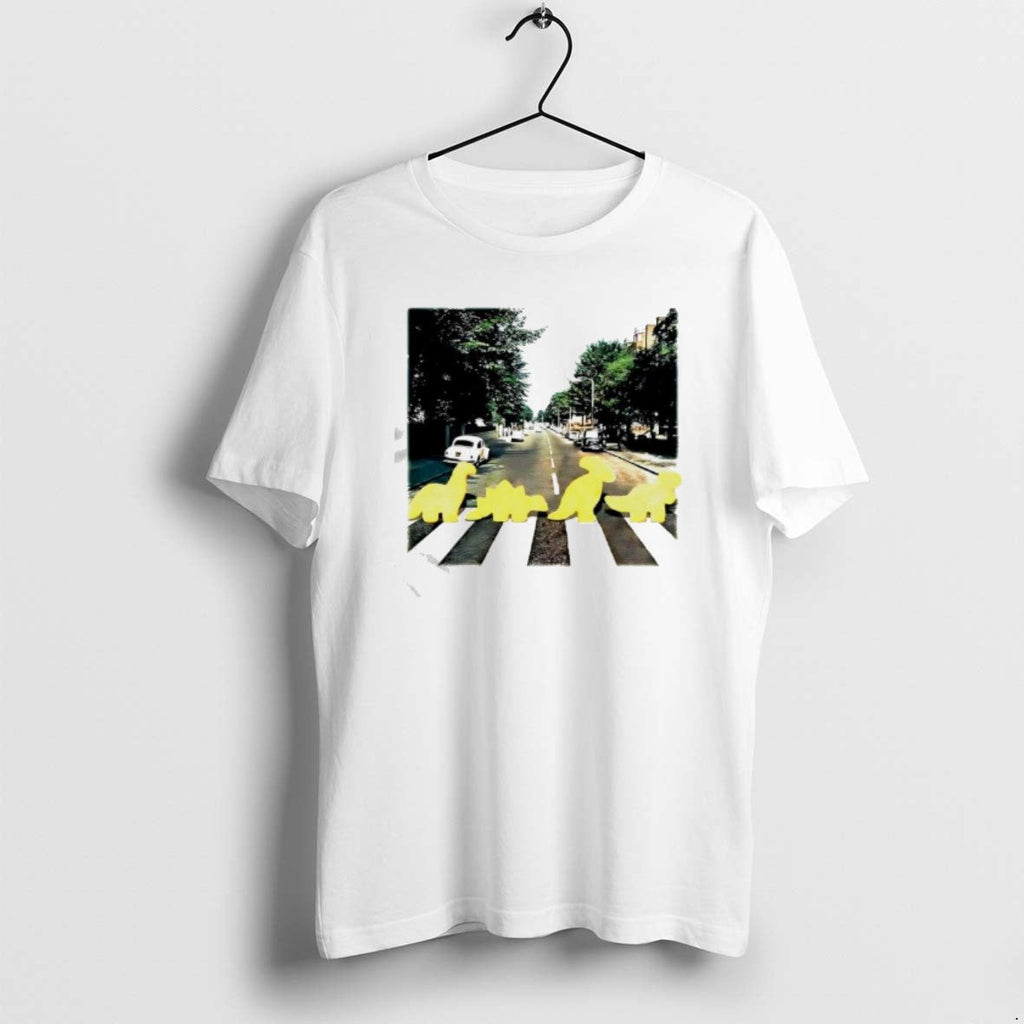 Official Dino Chicken Nuggets Abbey Road Album Cover T-Shirts, Hoodie, Sweatshirt