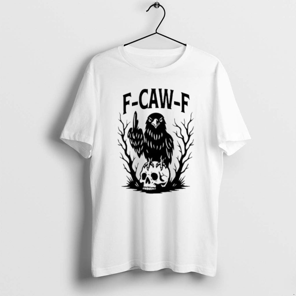 Official F Caw F Gothic Raven Middle Finger T-Shirts, Hoodie, Sweatshirt