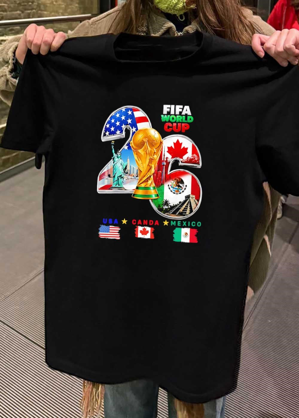 FIFA Merchandise 2026 World Cup USA Canada Mexico Soccer T-Shirt