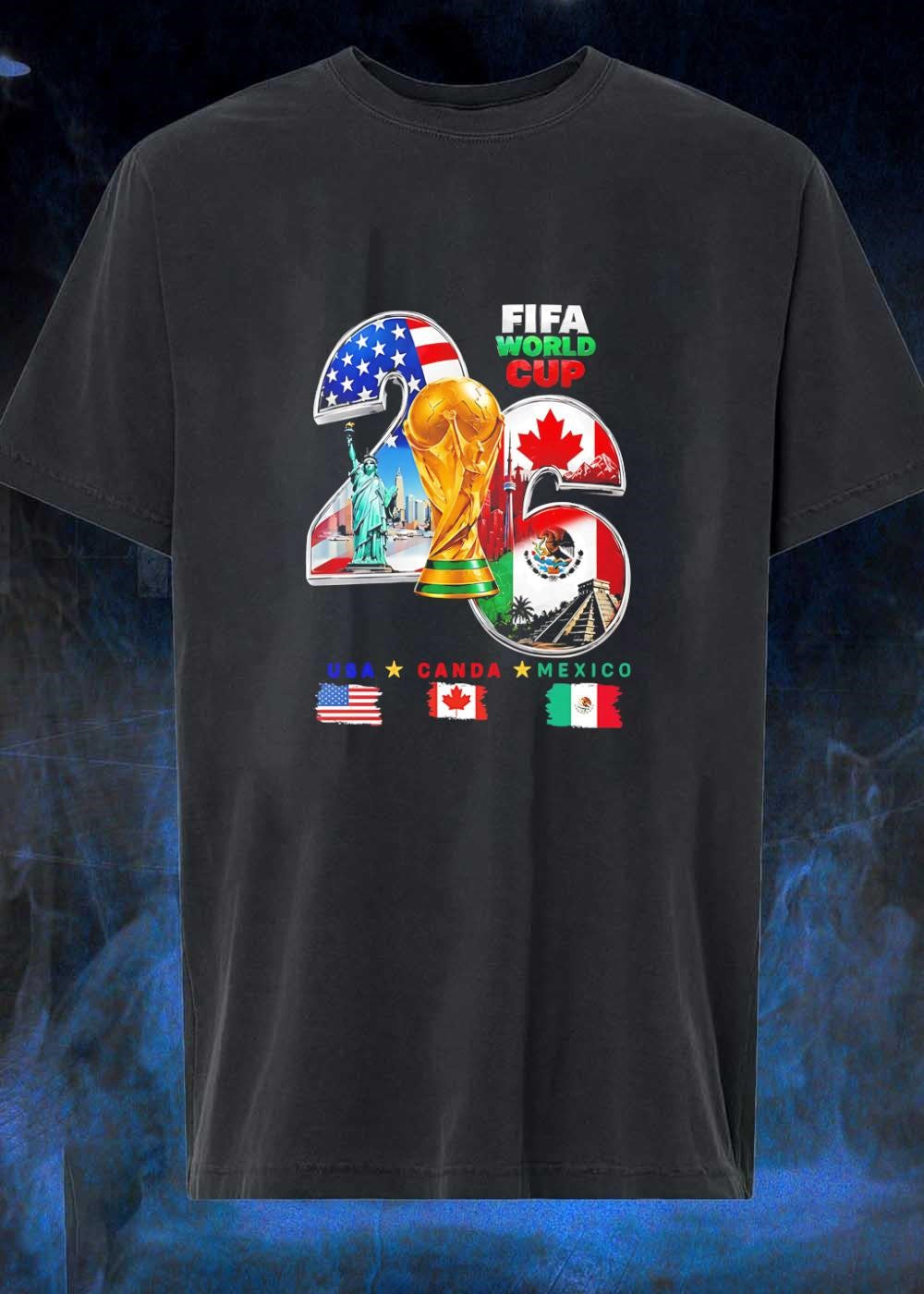 FIFA Merchandise 2026 World Cup USA Canada Mexico Soccer T-Shirt