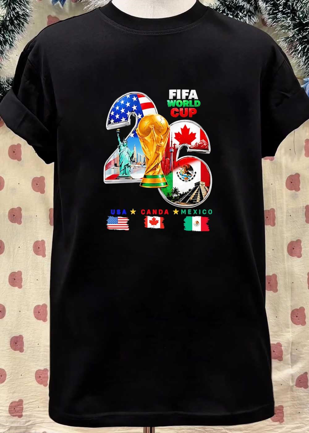 FIFA Merchandise 2026 World Cup USA Canada Mexico Soccer T-Shirt