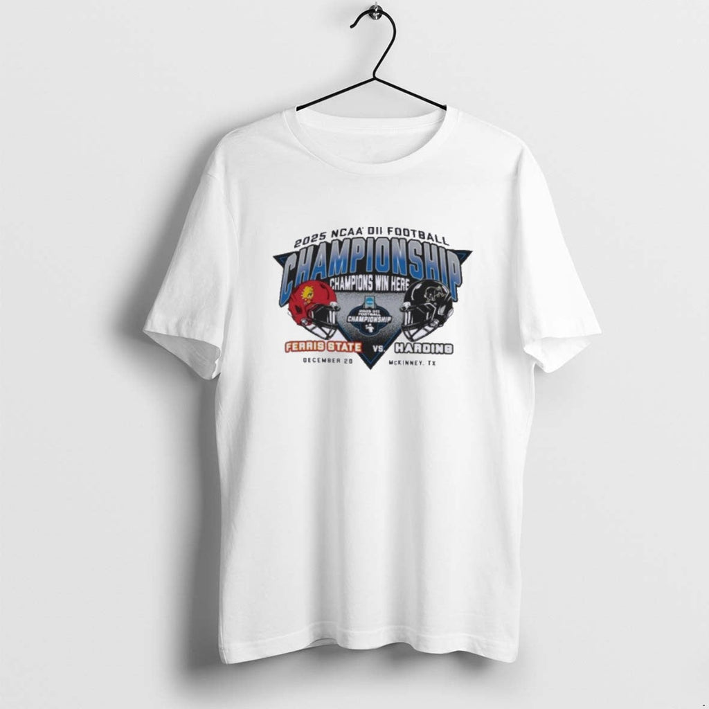 Official Ferris State Vs Harding Football Head Head Ncaa Dii Championship T-Shirts, Hoodie, Sweatshirt