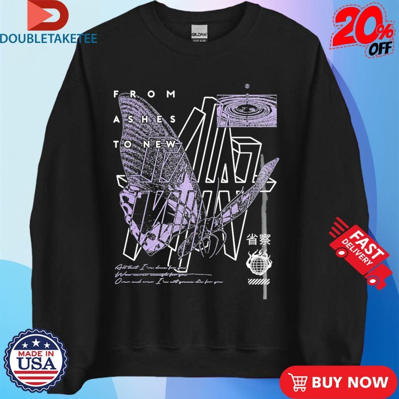 From Ashes To New All I Want For Christmas Is You Butterfly T-shirts