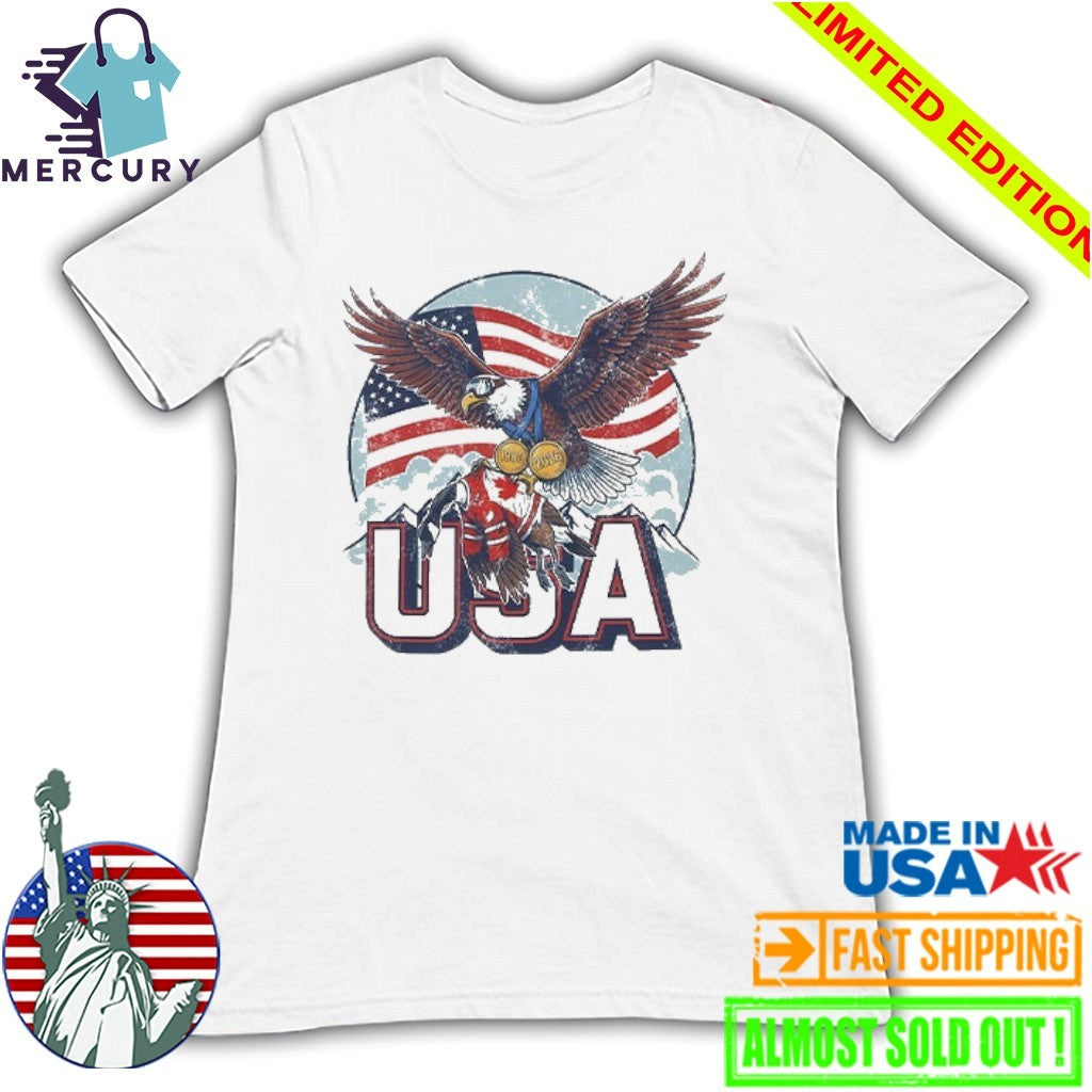 Funny USA Ice Hockey Eagle USA Champions 2026 Shirt