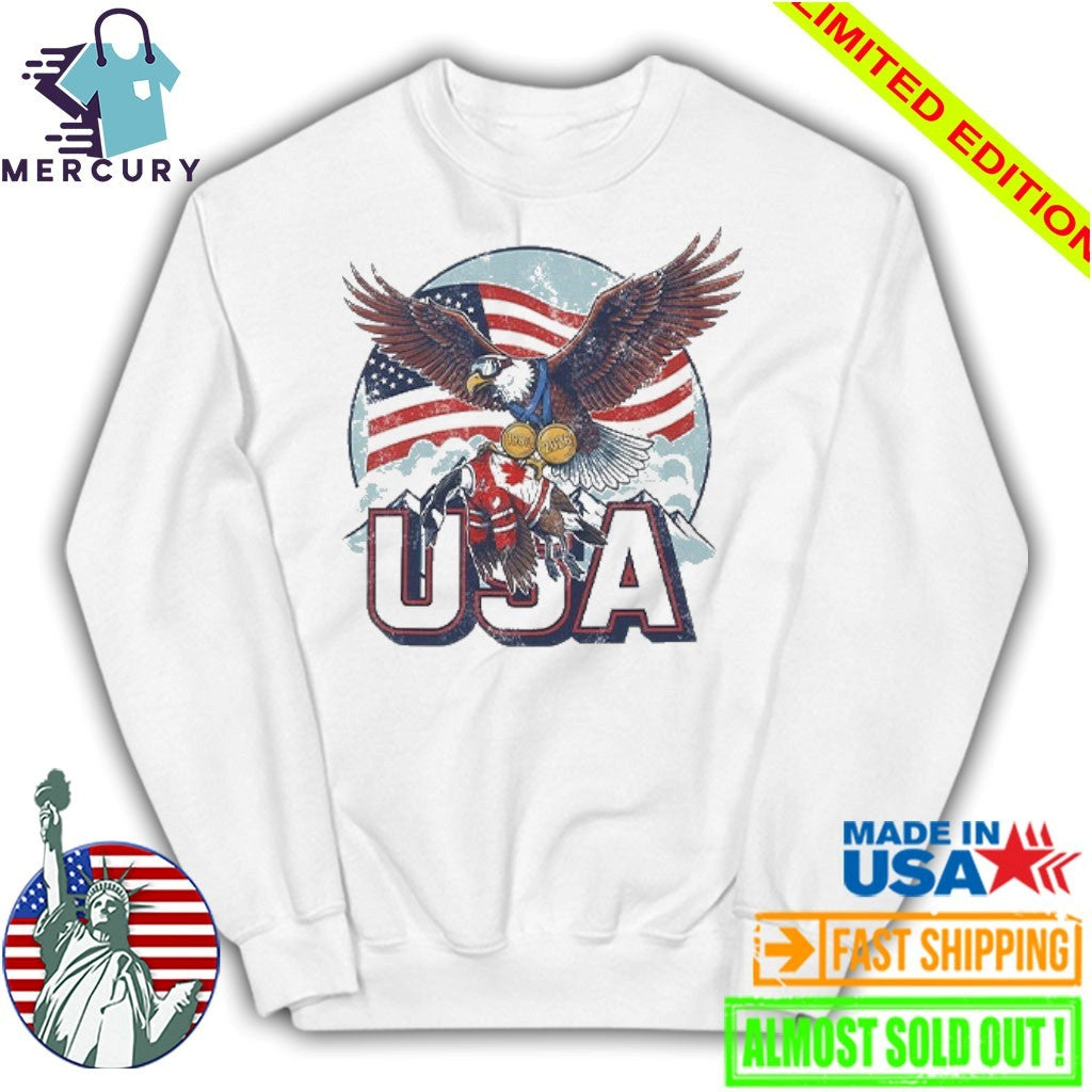 Funny USA Ice Hockey Eagle USA Champions 2026 Shirt