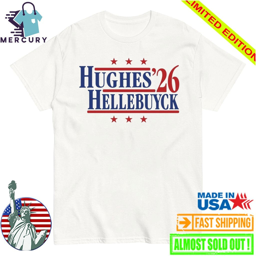 Hughes & Hellebuyck ’26 Team USA Retro Campaign Shirt