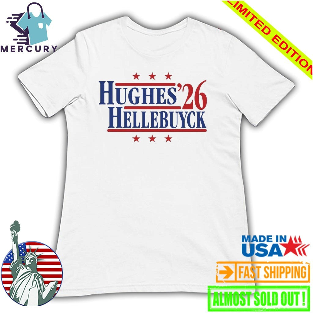 Hughes & Hellebuyck ’26 Team USA Retro Campaign Shirt