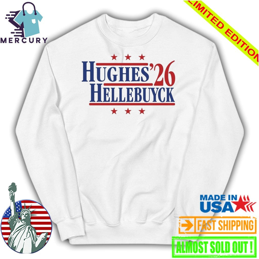 Hughes & Hellebuyck ’26 Team USA Retro Campaign Shirt