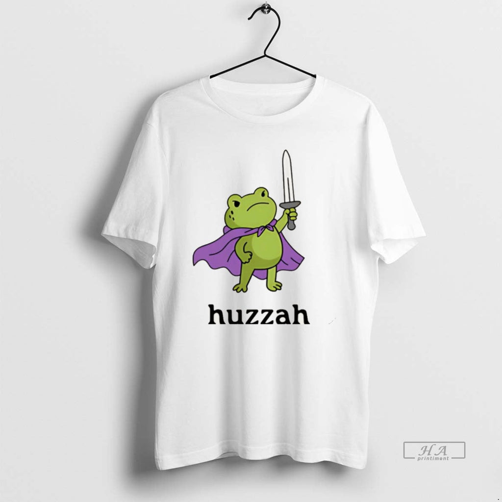 Official Huzzah Frog Funny T-Shirts, Hoodie, Sweatshirt