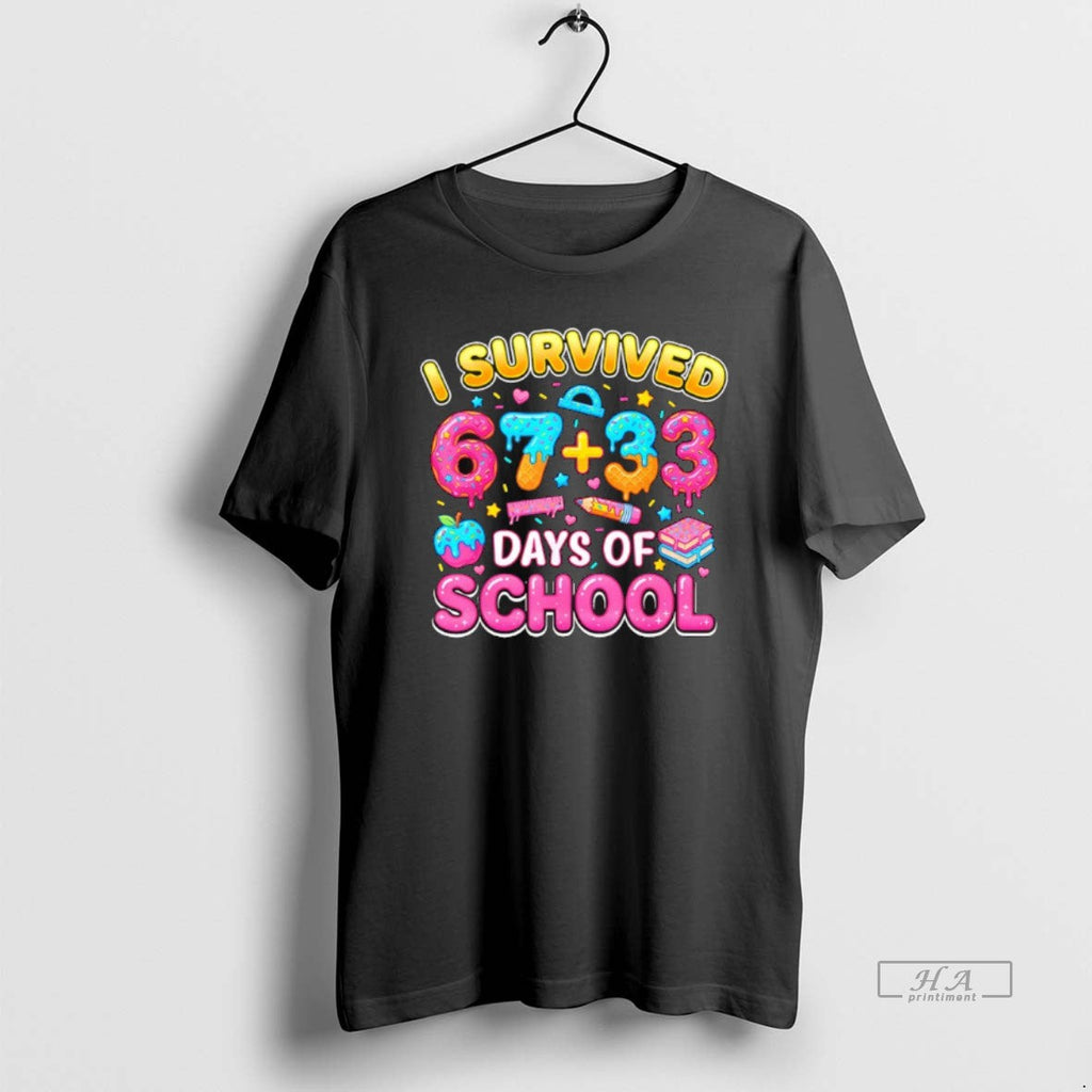 Official I Survived 67 33 Days School 100 Days Teachers T-Shirts, Hoodie, Sweatshirt