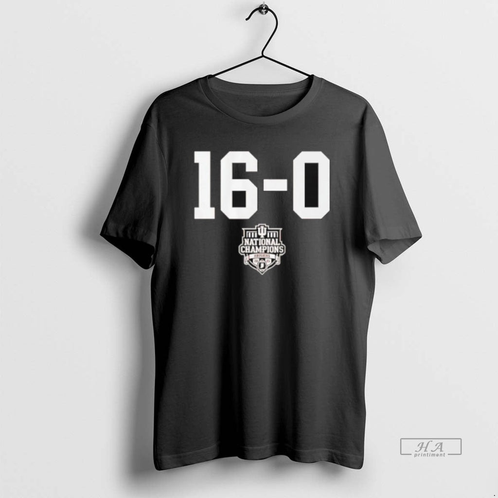 Official Indiana Football 16 0 2025 Cfp National Champions T-Shirts, Hoodie, Sweatshirt