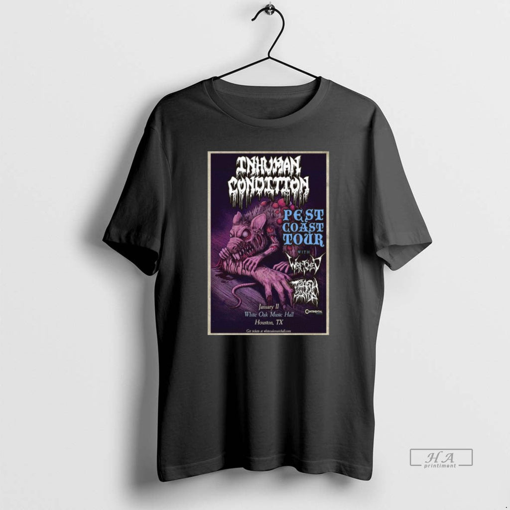 Official Inhuman Condition Houston Tx January 11 2026 Concert T-Shirts, Hoodie, Sweatshirt