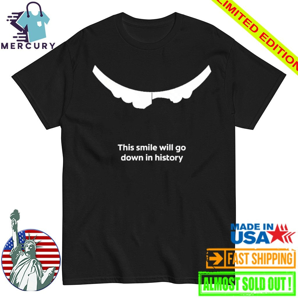 Jack Hughes This Smile Will Go Down In History Shirt