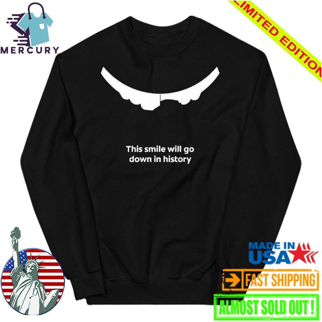 Jack Hughes This Smile Will Go Down In History Shirt