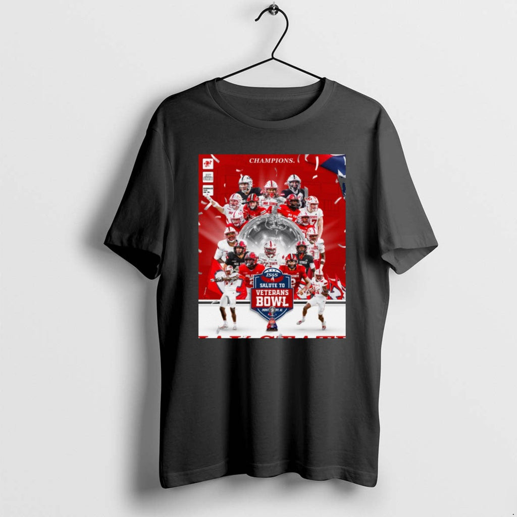 Official Jacksonville State Gamecocks Football Champions Is4s Salute Veterans Bowl Montgomery Al T-Shirts, Hoodie, Sweatshirt