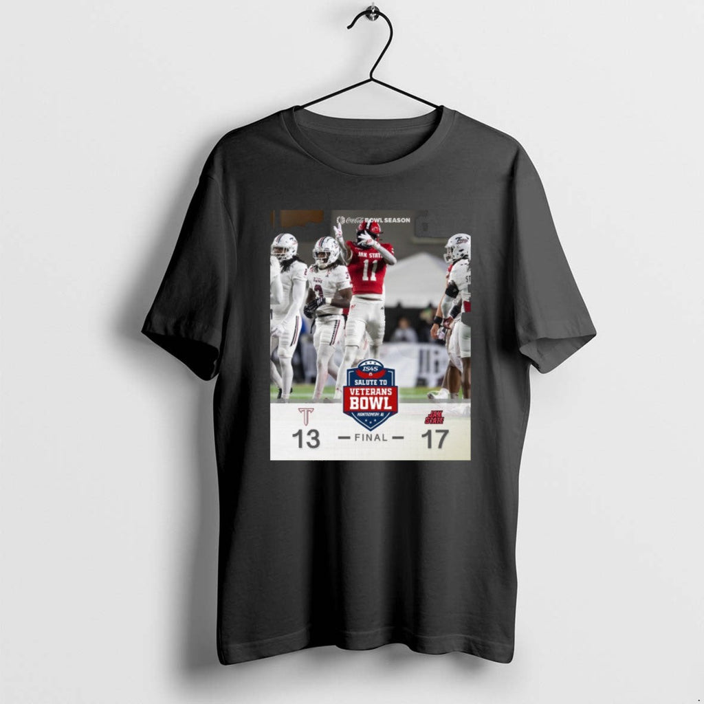 Official Jacksonville State Defeated Troy Final Score 17 13 Is4s Salute Veterans Bowl 2025 T-Shirts, Hoodie, Sweatshirt